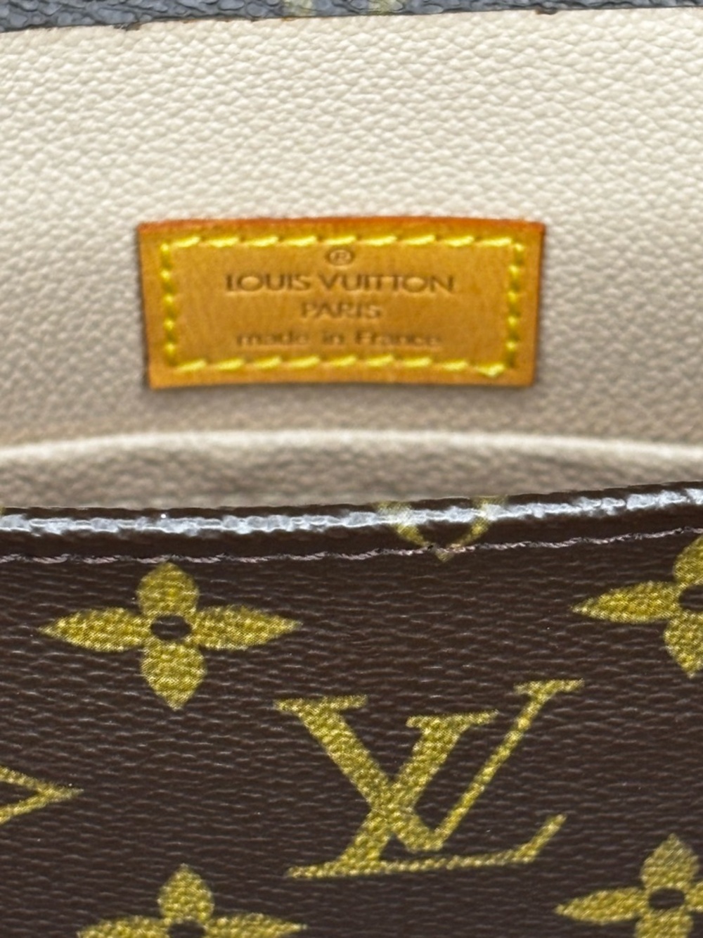 Louis Vuitton Sac Plat Monogram Vintage Tote w/ Dust Bag & COA Authentic - Picture 6 of 9